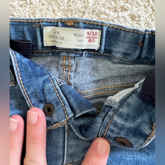 Zara Baby Denim Jeans 9-12 Months - Picture 2 of 3